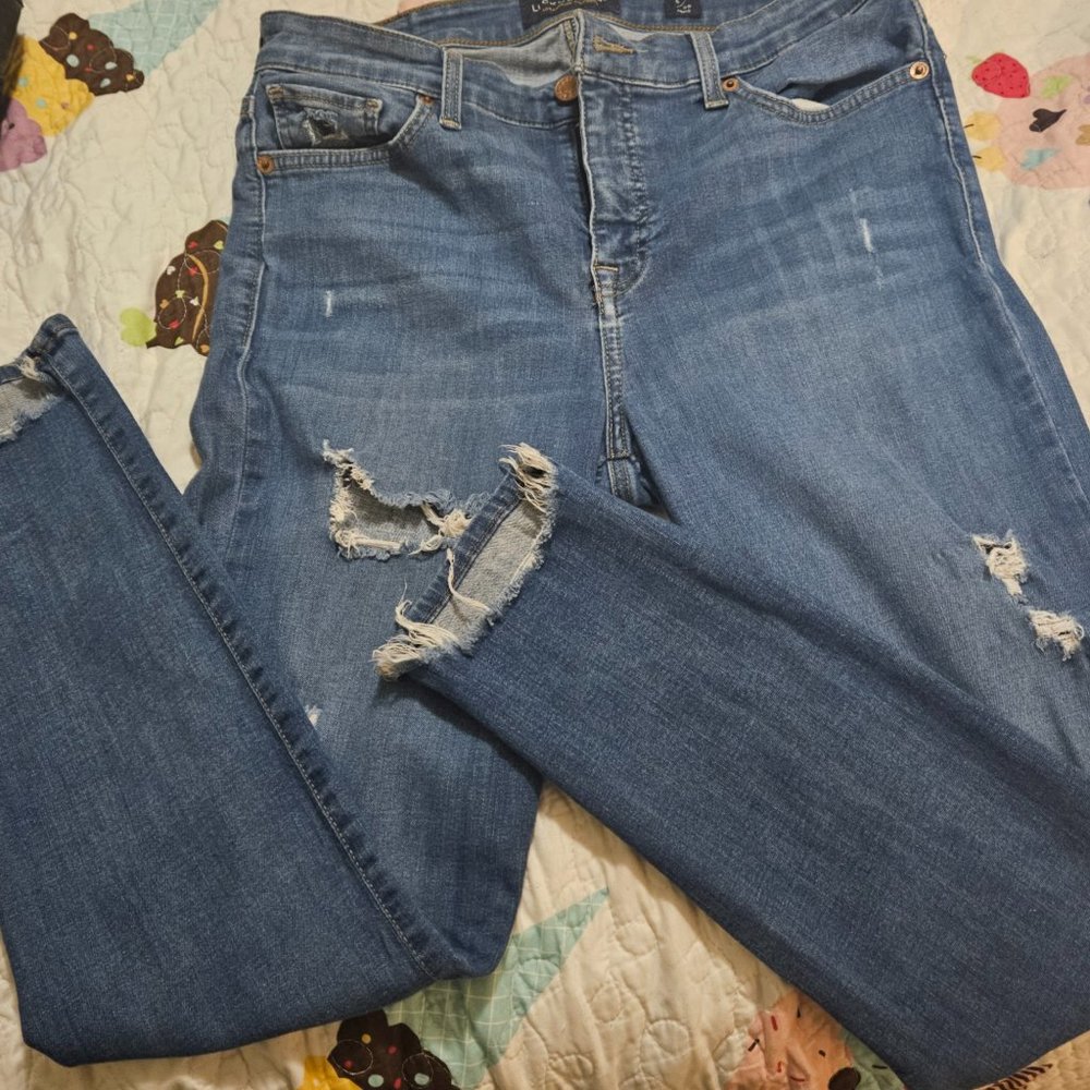 lucky brand ava skinny ankle jeans 8/29